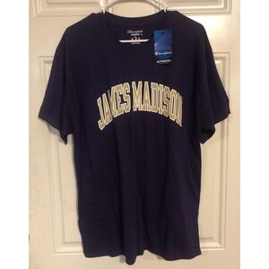 Champion Authentic James Madison Purple TShirt Size Large New